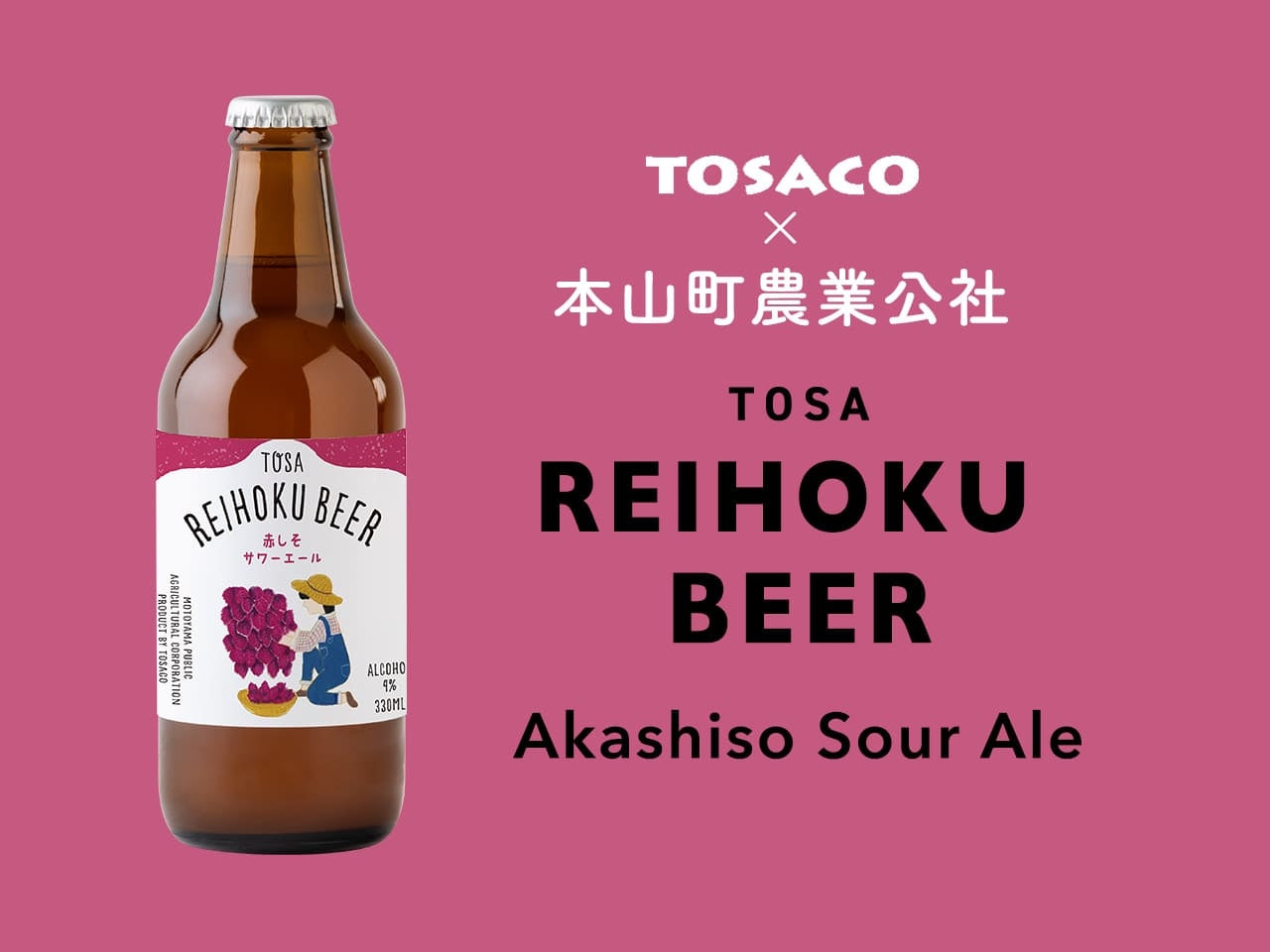 本山町赤しそサワーエール | TOSACO